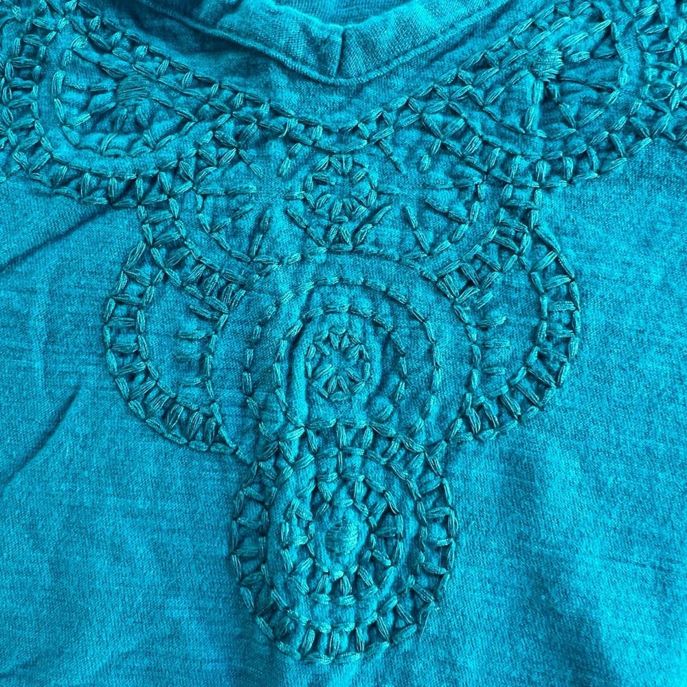 Faded Glory Cotton Turquoise short sleeve Tee - Picture 2 of 3
